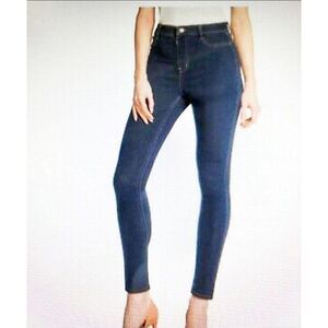 Isaac Mizrahi Womens Pants Blue 2X Jeans Stretch Dark Wash Plus Size Jeggings Ne